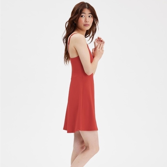 GIRLFRIEND COLLECTIVE Naomi Workout Dress In Lava - Picture 1 of 8